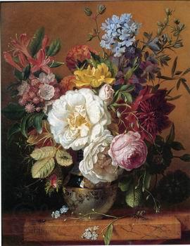 unknow artist Floral, beautiful classical still life of flowers.138 France oil painting art